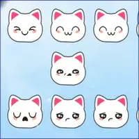 Cat Face Puzzle Match action large gif