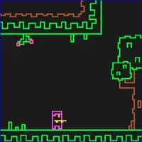 Line Pixel Adventure action large gif