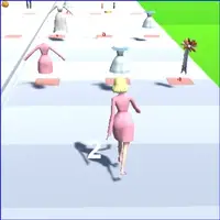 Couple Wedding Race Game action large gif